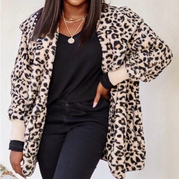 NWT HEM & THREAD NINE LIVES POCKETED LEOPARD 🐆 CARDIGAN, OS, BNWTIB - Picture 4 of 6